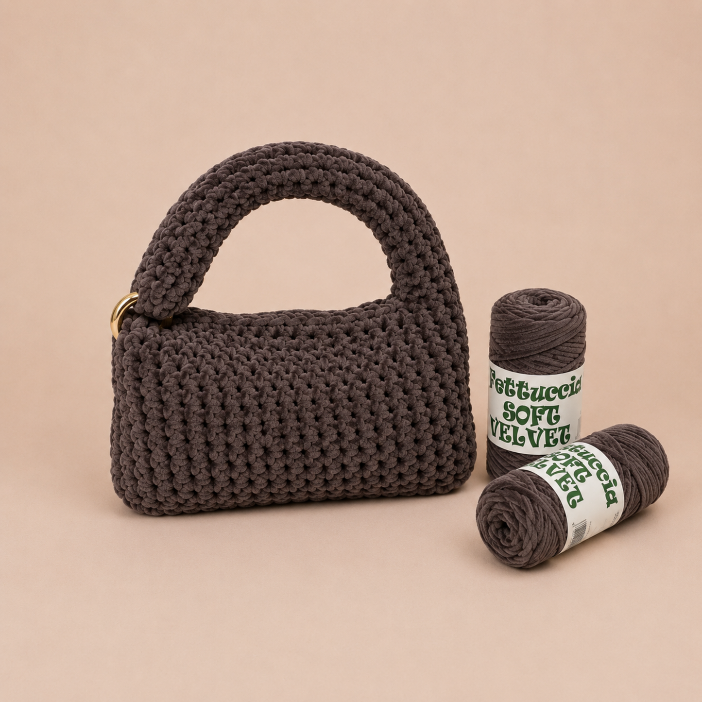 Kit Borsa Ciniglietta - Effetto velluto