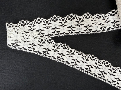 Pizzo in cotone – Bianco | Altezza 5 cm