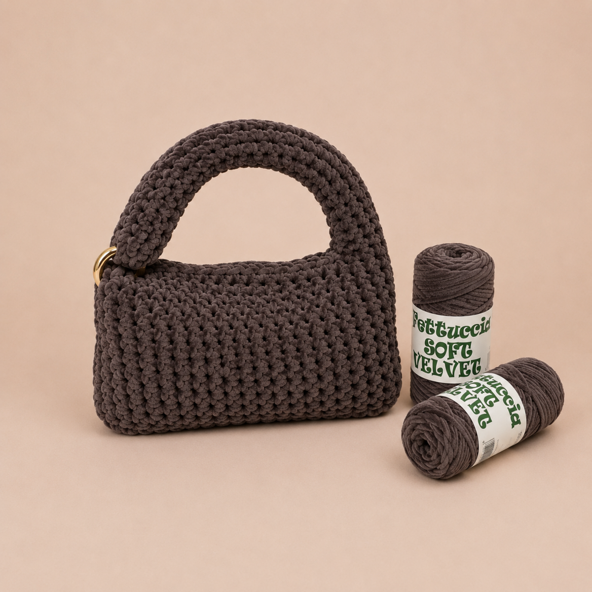 Kit Borsa Ciniglietta - Effetto velluto