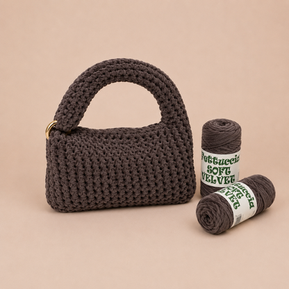 Kit Borsa Ciniglietta - Effetto velluto