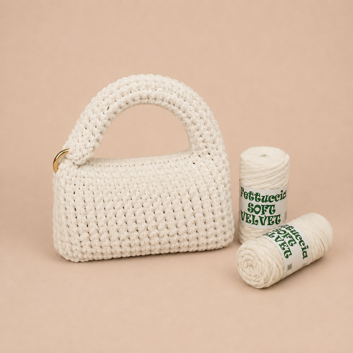 Kit Borsa Ciniglietta - Effetto velluto