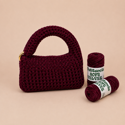 Kit Borsa Ciniglietta - Effetto velluto