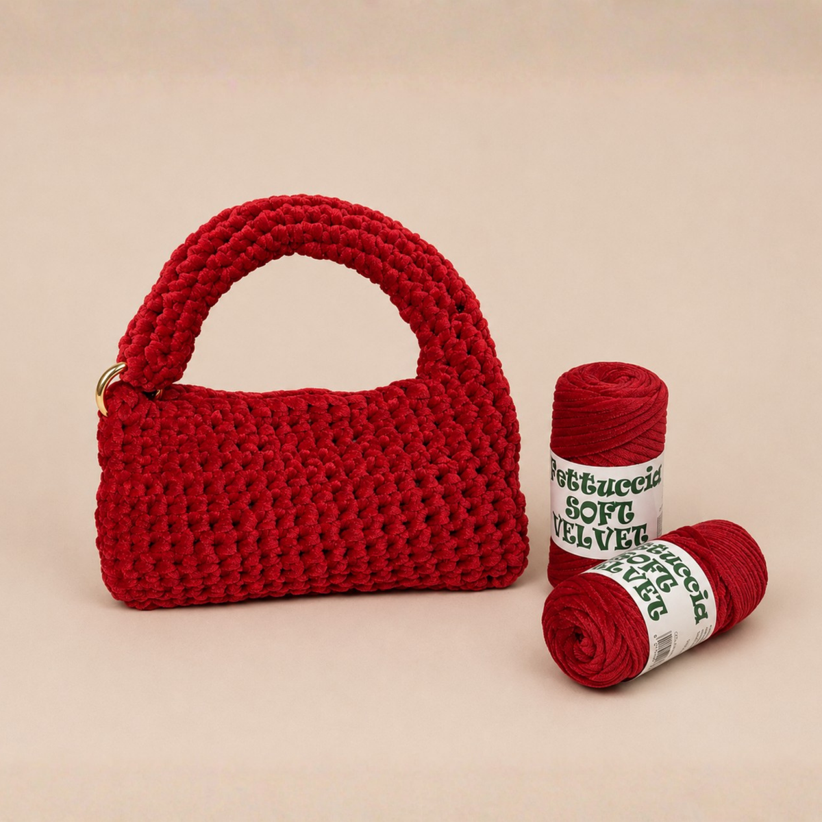 Kit Borsa Ciniglietta - Effetto velluto