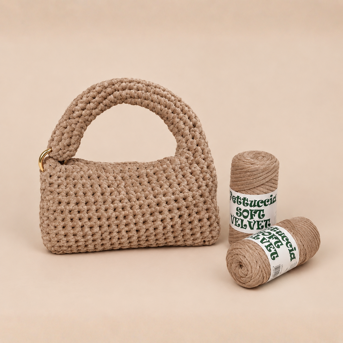 Kit Borsa Ciniglietta - Effetto velluto