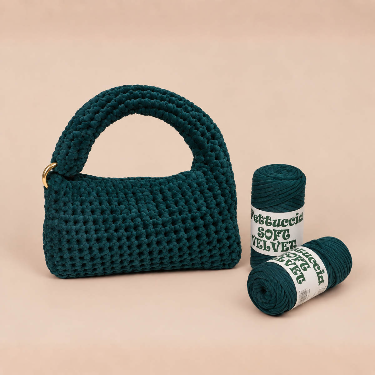 Kit Borsa Ciniglietta - Effetto velluto