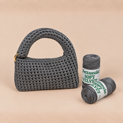 Kit Borsa Ciniglietta - Effetto velluto