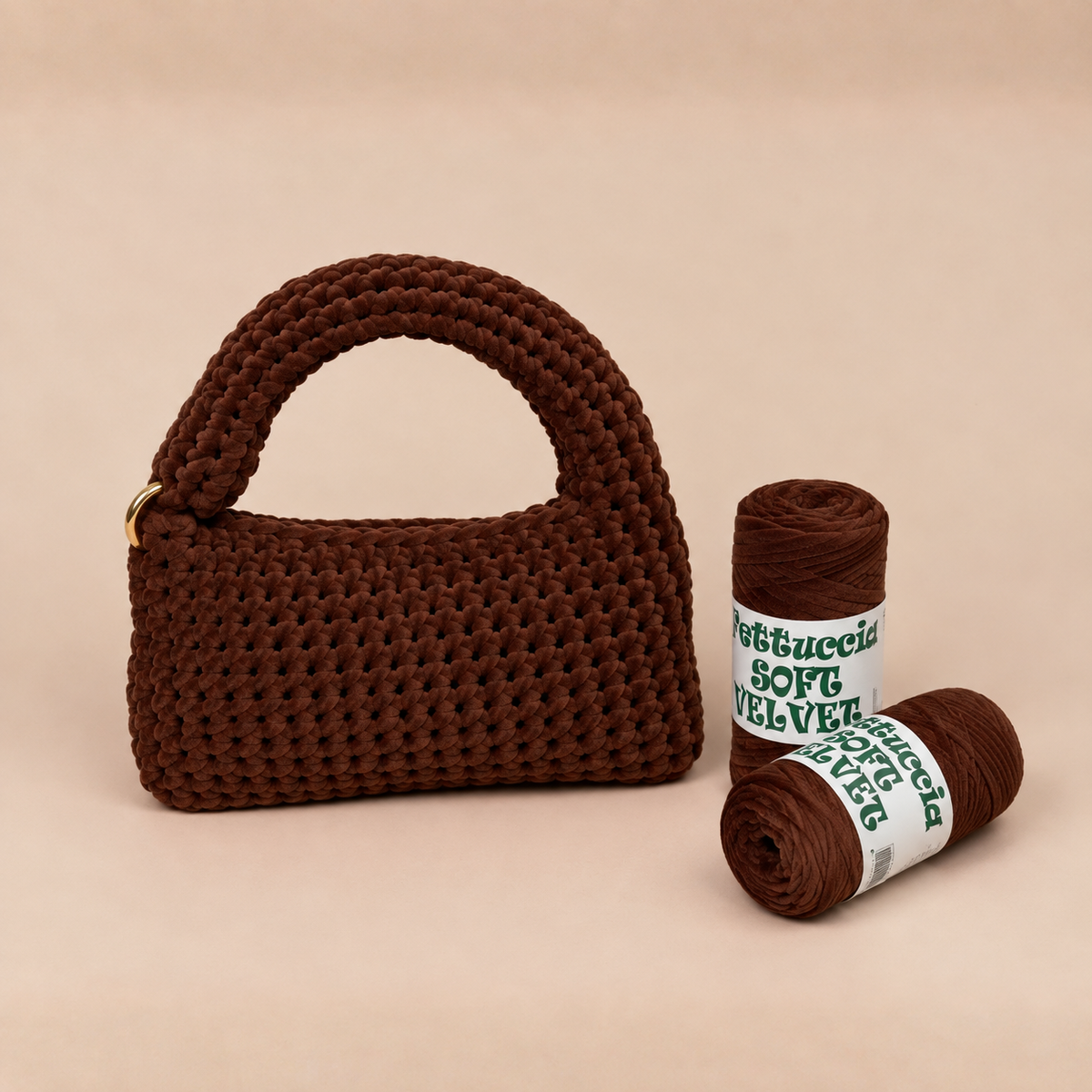 Kit Borsa Ciniglietta - Effetto velluto