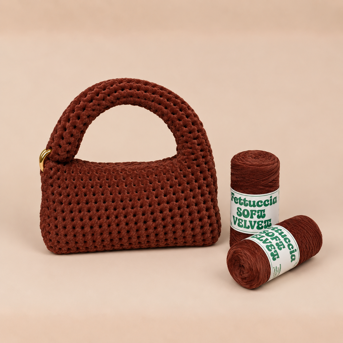 Kit Borsa Ciniglietta - Effetto velluto