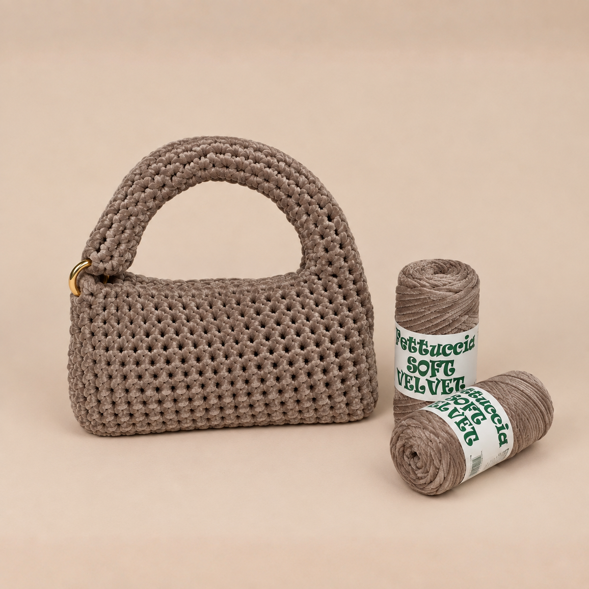 Kit Borsa Ciniglietta - Effetto velluto